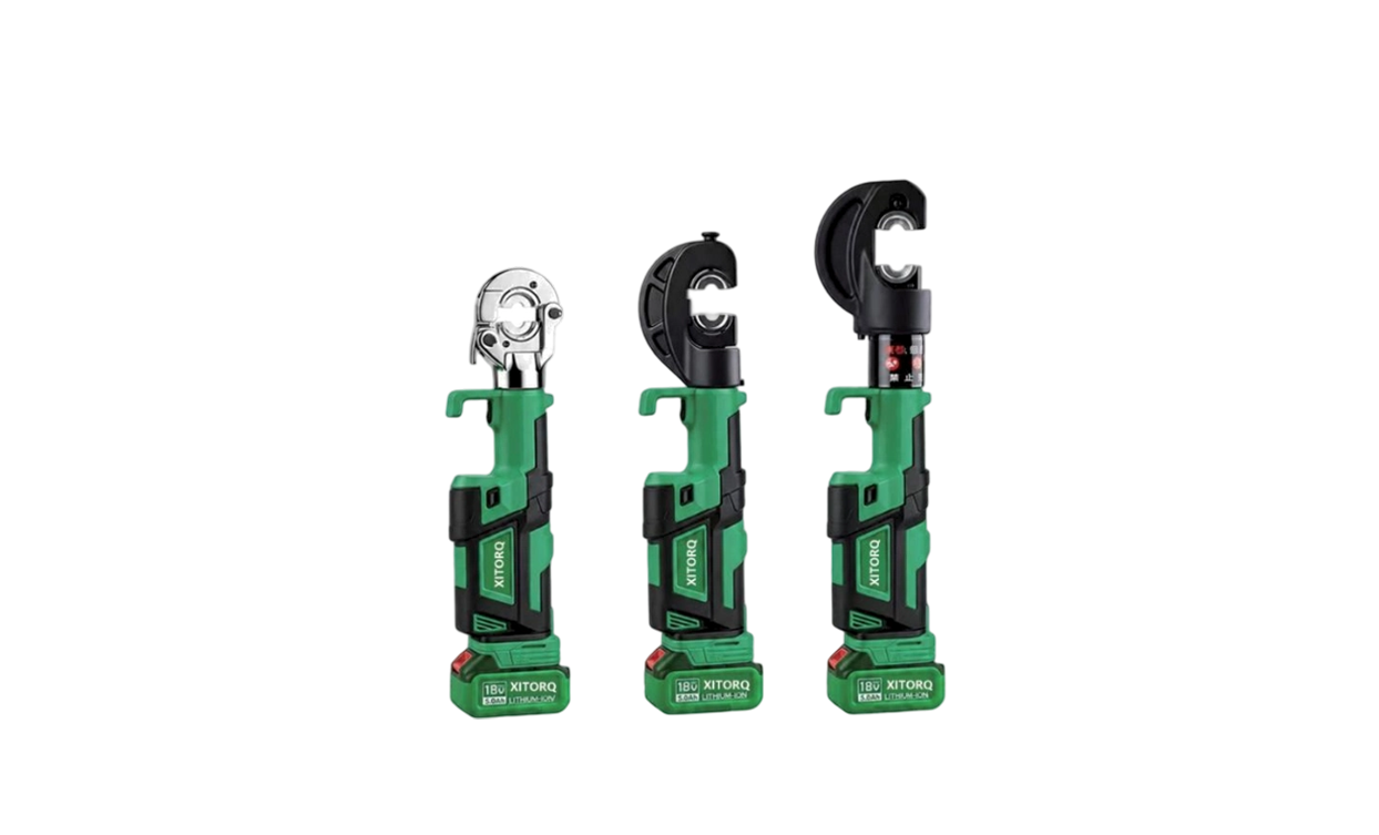 Ferramenta de crimpagem hidráulica de íon-lítio 18V - força de 60-120kN, para terminais de cabo Cu/Al de 10-400mm²