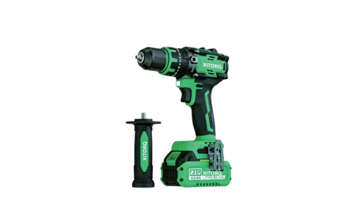 XJ.608 Furadeira/parafusadeira sem escova de íons de lítio de 21 V — Torque de 100 N·m, controle anti-retrocesso
