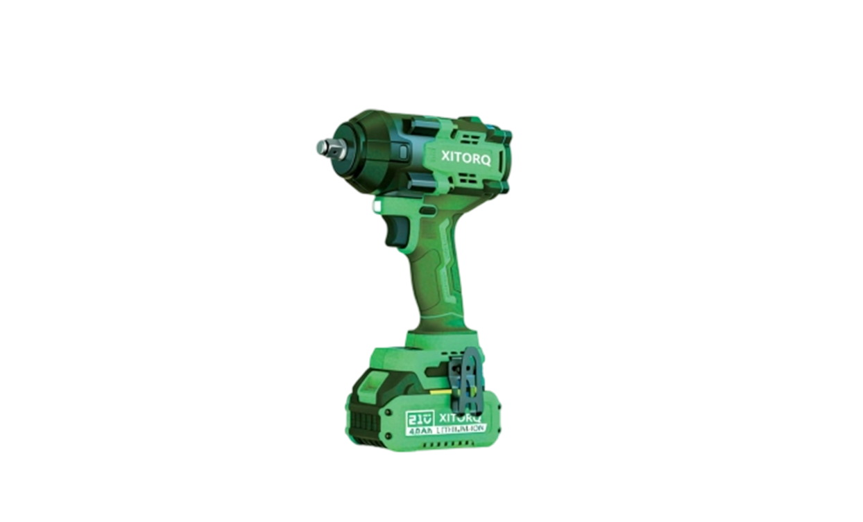 Chave de impacto sem escova de íon de lítio de 21 V XJ.580 (serviço médio) — Torque de 850 N·m, ajustável em 3 velocidades