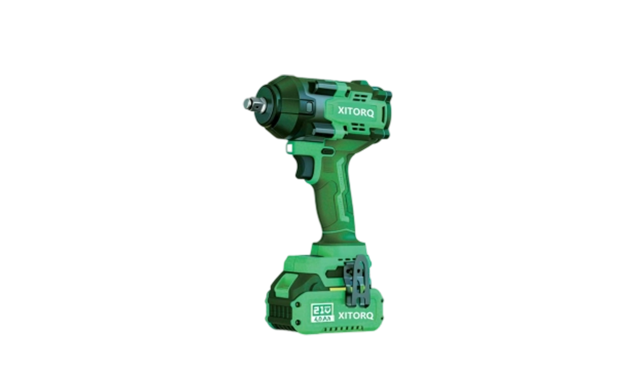 Chave de impacto sem escova de íon-lítio XJ.570 21V - torque de 750N·m, encaixe quadrado de 1/2