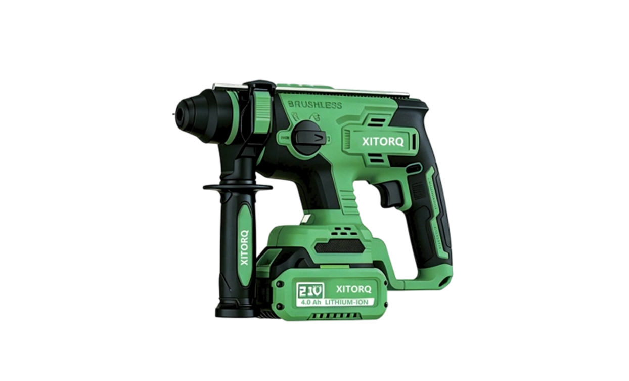Martelo rotativo sem escova magnético de íon de lítio de 21V XJ.709 - Mandril SDS-plus, energia de impacto de 1,7J